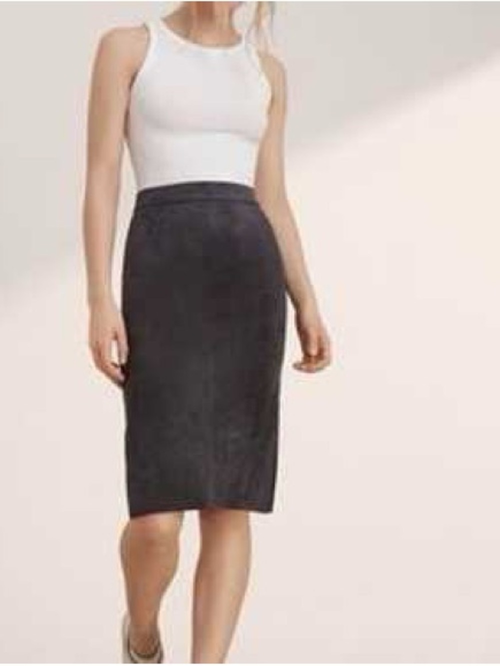 Aritzia Wilfred Free Faux Suede Skirt